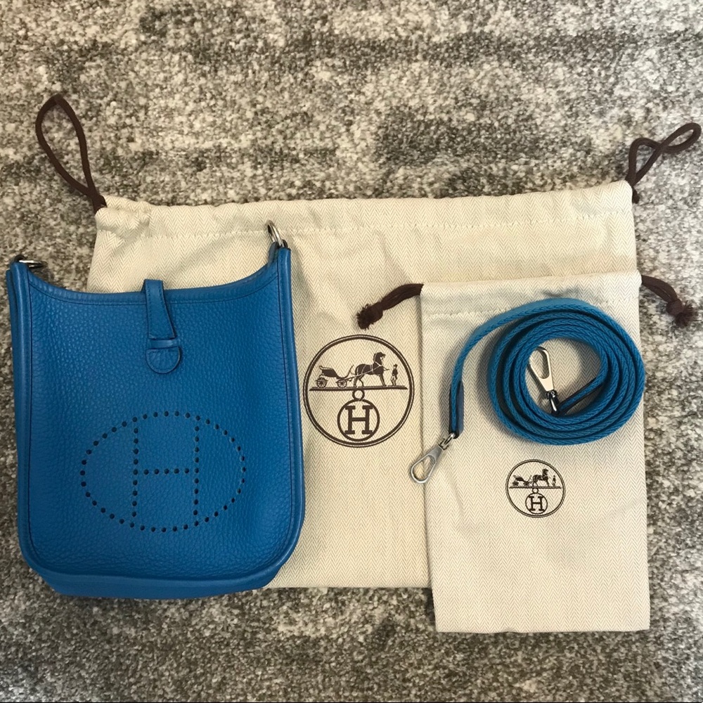 Authentic Hermès mini Evelyne crossbody bag - Picture 3 of 8